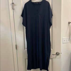 Banana Republic Blue Casual Dolman Sleeve Maxi Dress